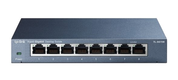 TL-SG108, Switch de bureau 8 ports Gigabit - Boîtier métal